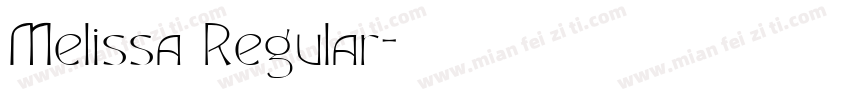 Melissa Regular字体转换